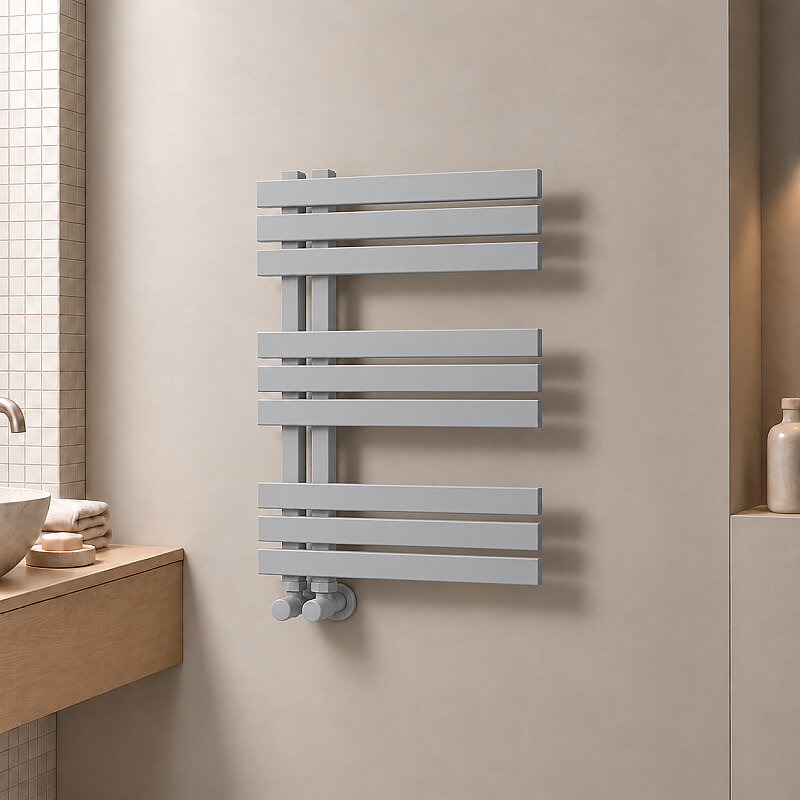 Thames Decorative Towel Rail 500x800 Grey