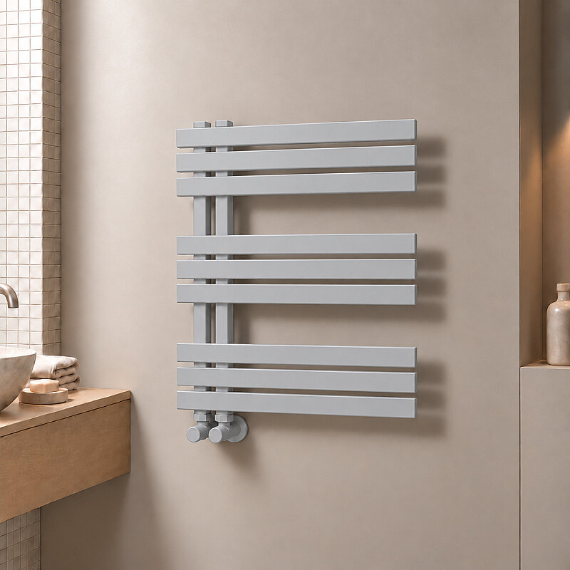 Thames Decorative Towel Rail 600x800 Grey