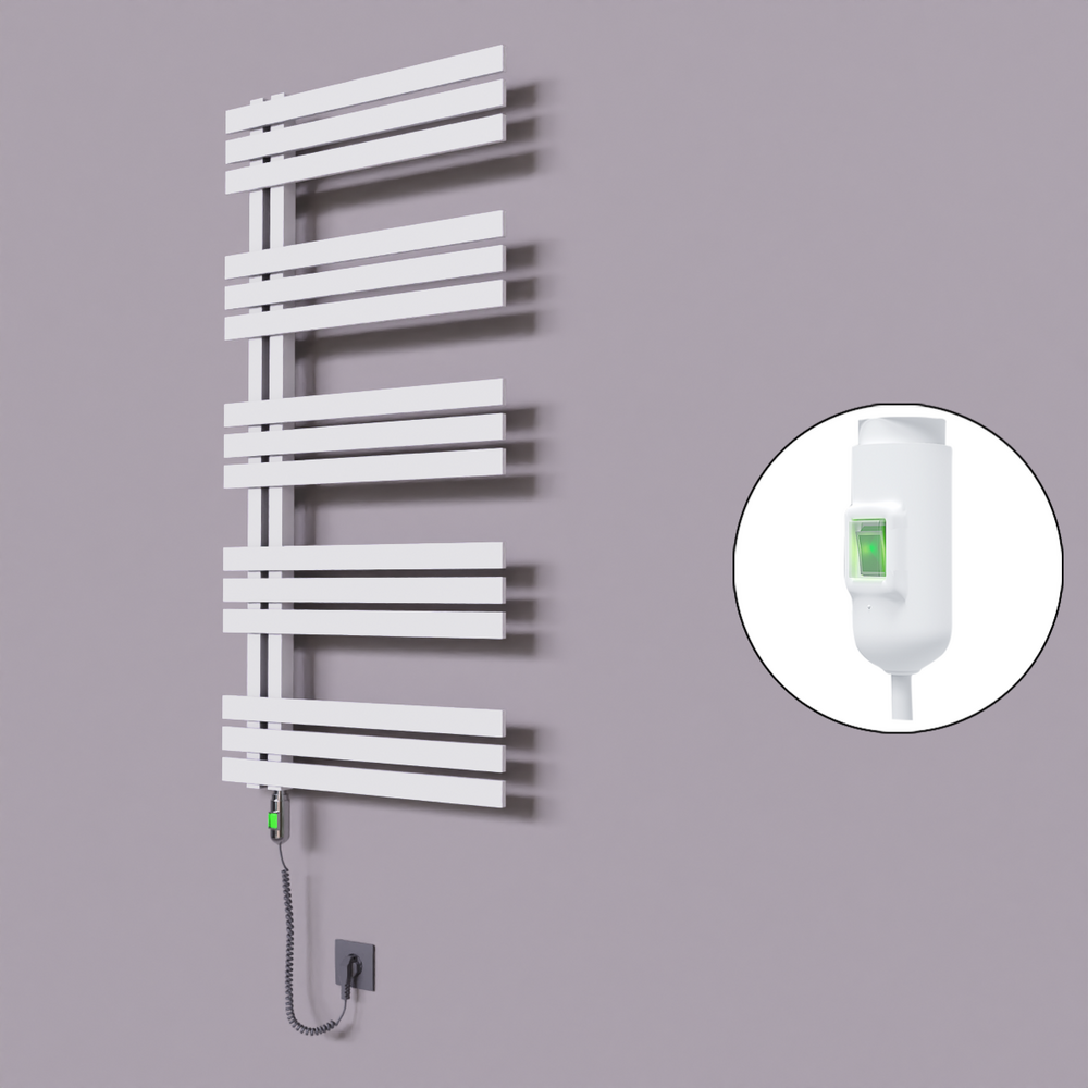 Thames Dekoratif Elektrikli Havlupan 500x1200 Beyaz (On/Off Düğmeli) 600W - 1