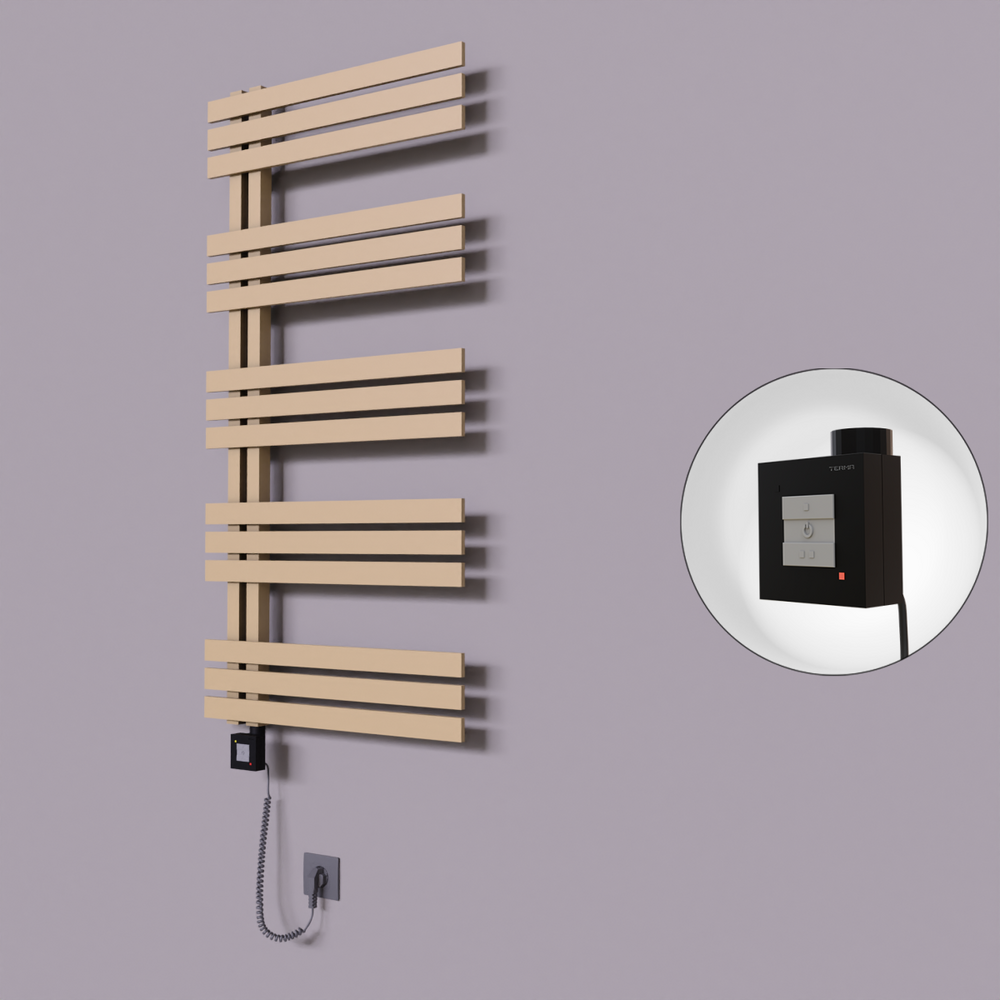 Thames Dekoratif Elektrikli Havlupan 500x1200 Kapuçino (KTX1 Termostat) 600W Spiral Kablolu - 1
