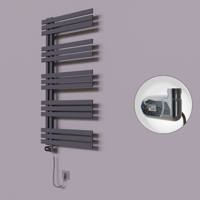 Thames Dekoratif Elektrikli Havlupan 500x1200 Koyu Antrasit (Thesis Termostat) 600W 