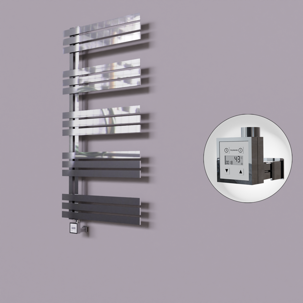 Thames Dekoratif Elektrikli Havlupan 500x1200 Krom (KTX3 Termostat) 300W - 1