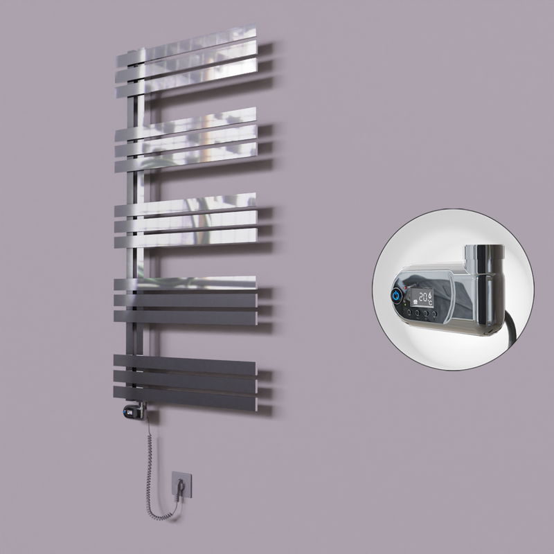 Thames Dekoratif Elektrikli Havlupan 500x1200 Krom (Thesis Termostat) 300W 