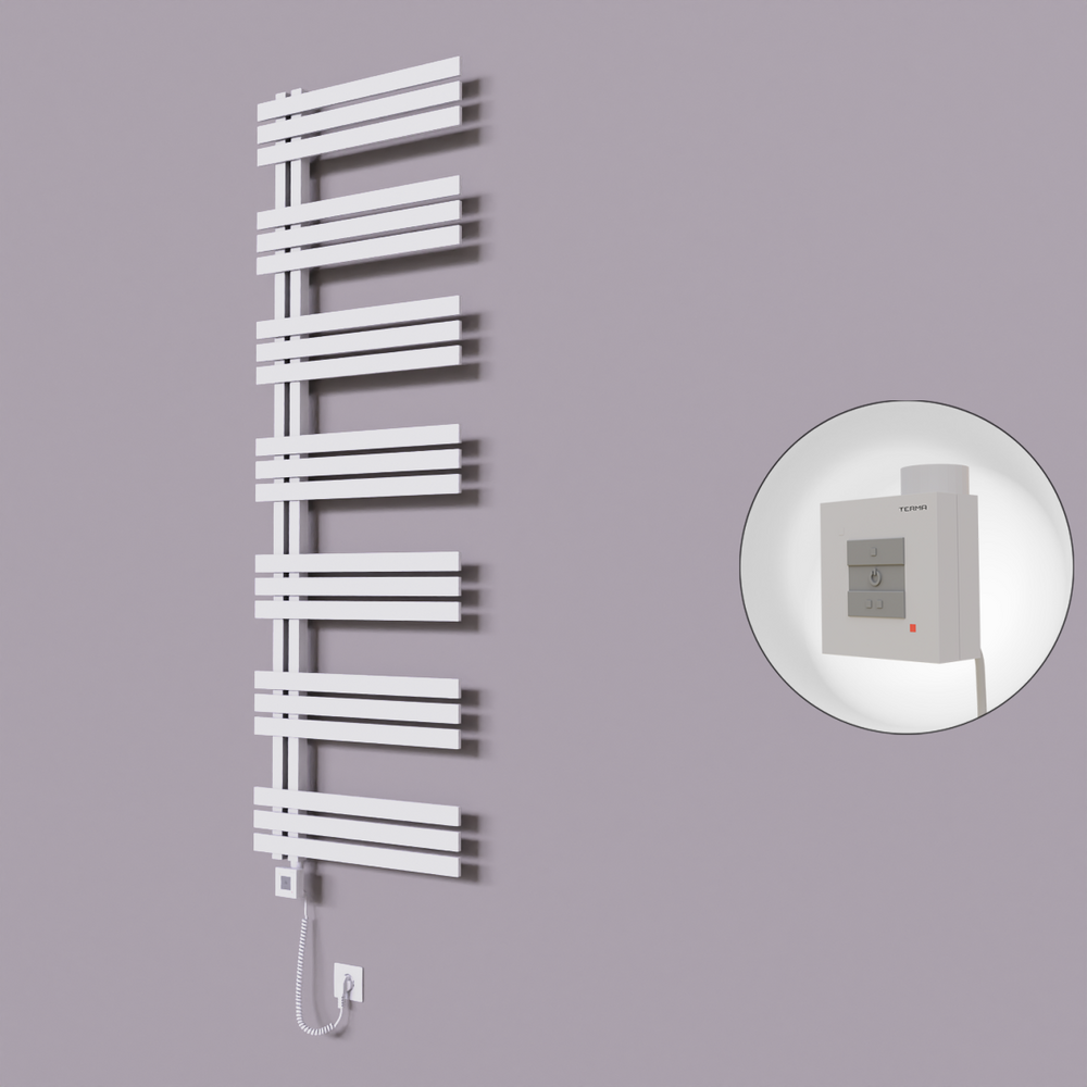 Thames Dekoratif Elektrikli Havlupan 500x1800 Beyaz (KTX1 Termostat) 1000W Spiral Kablolu - 1
