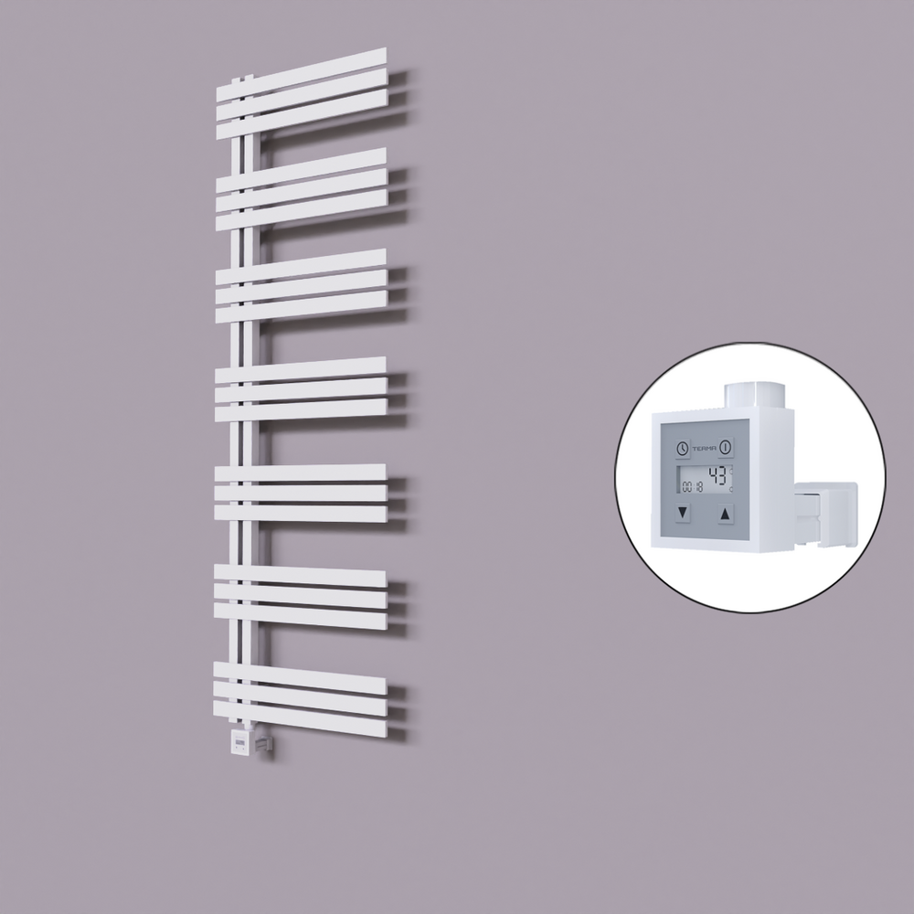 Thames Dekoratif Elektrikli Havlupan 500x1800 Beyaz (KTX3 Termostat) 1000W - 1