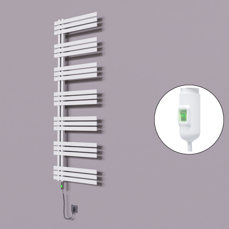 Thames Dekoratif Elektrikli Havlupan 500x1800 Beyaz (On/Off Düğmeli) 900W 
