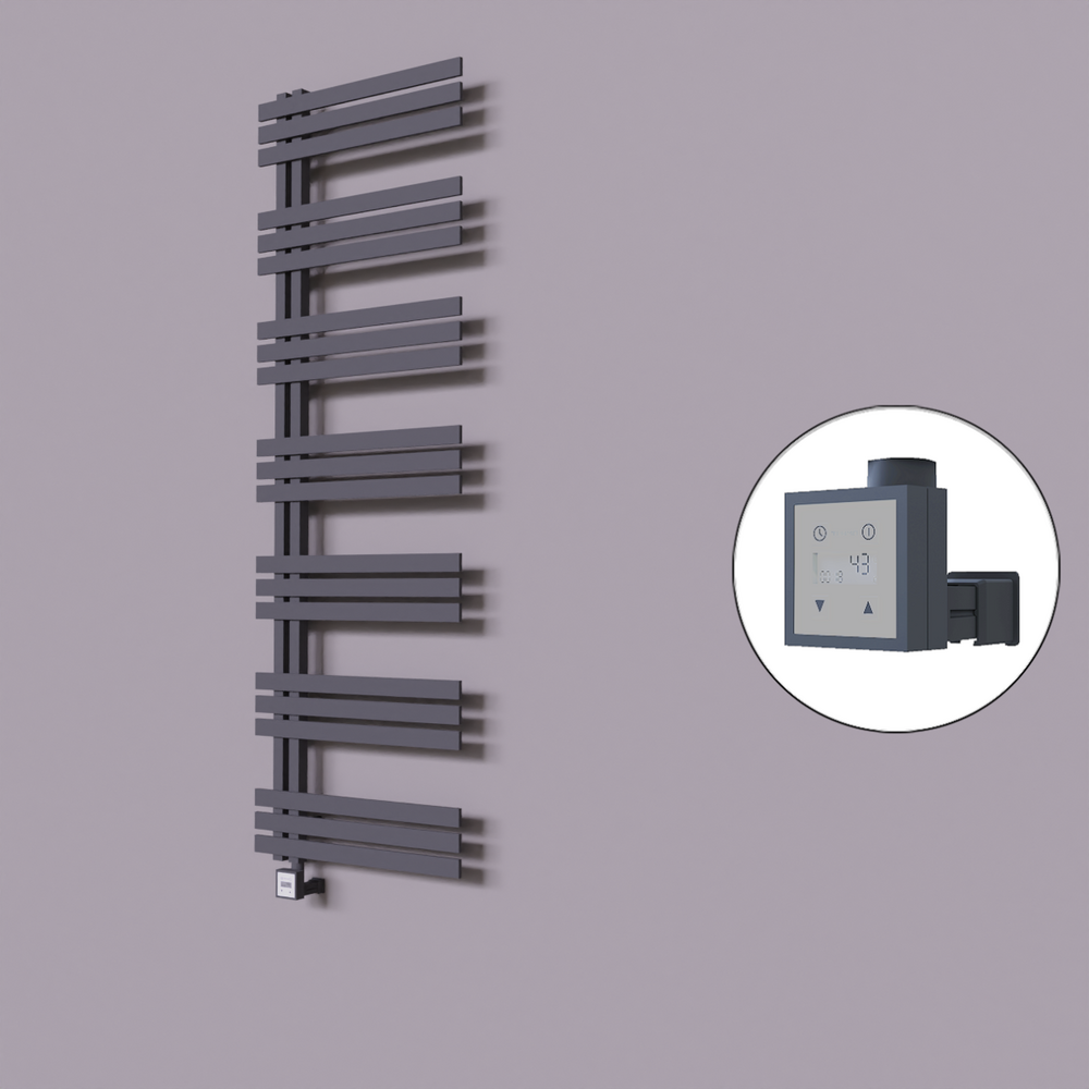 Thames Dekoratif Elektrikli Havlupan 500x1800 Koyu Antrasit (KTX3 Termostat) 1000W - 1