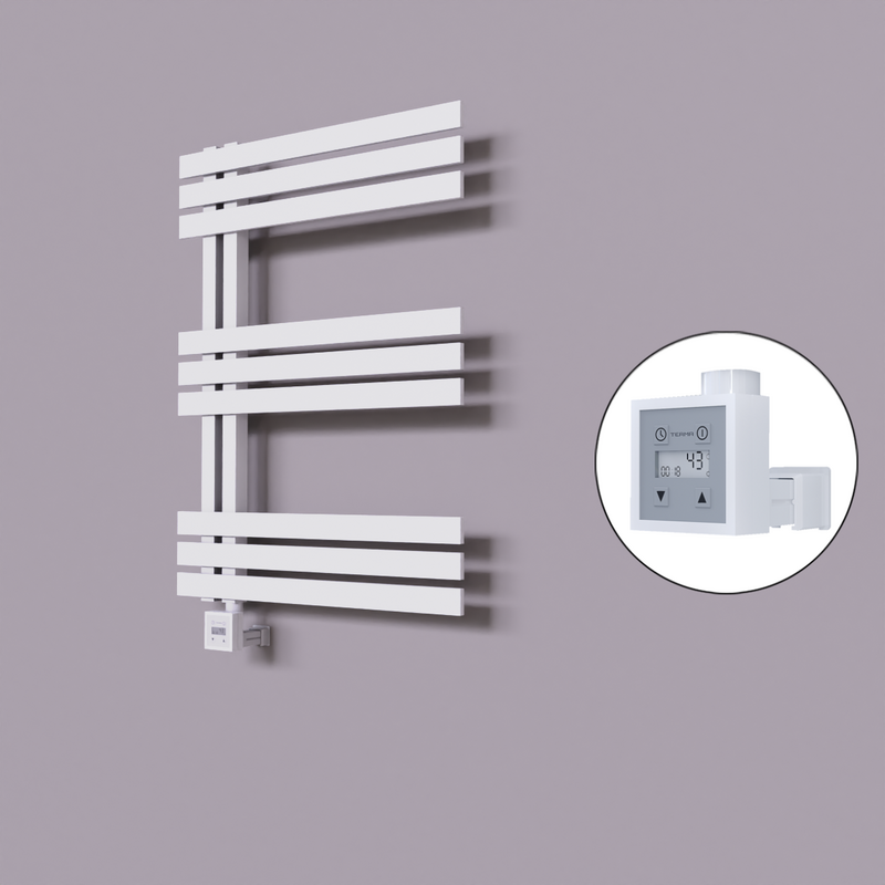 Thames Dekoratif Elektrikli Havlupan 500x800 Beyaz (KTX3 Termostat) 300W 