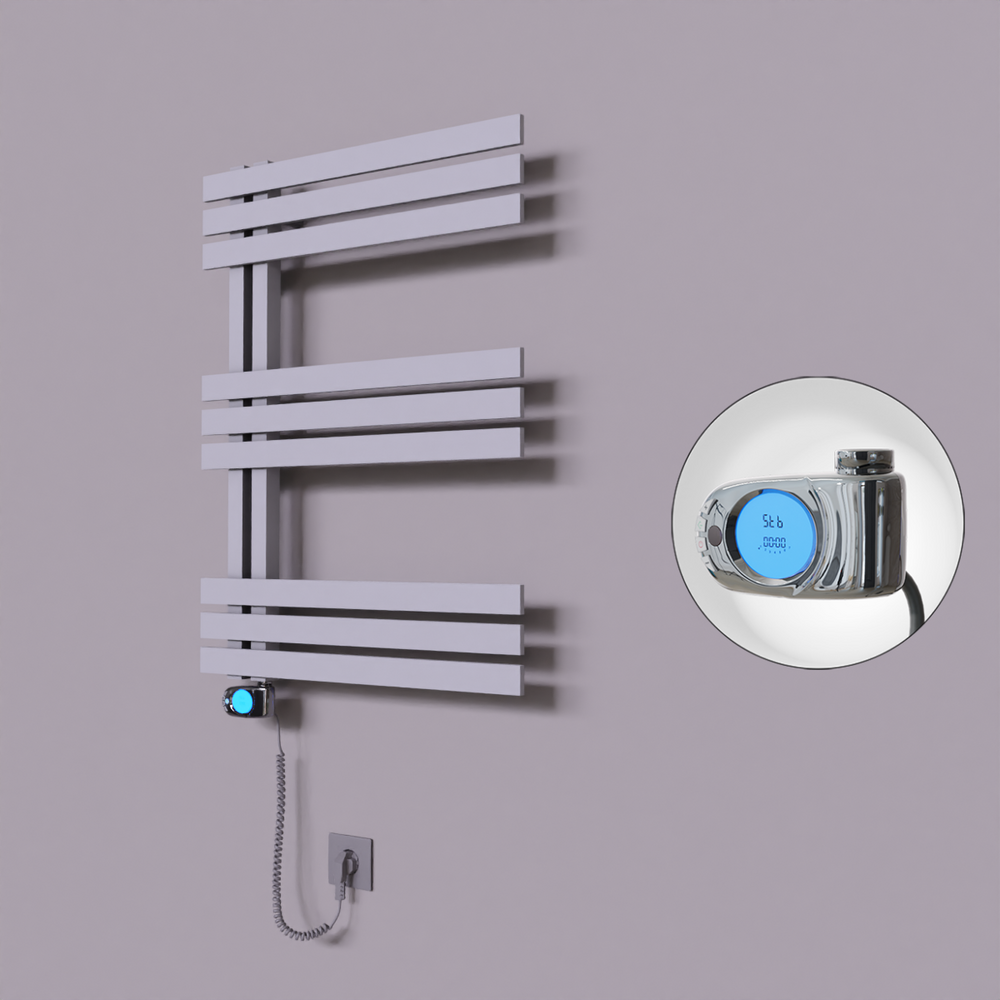 Thames Dekoratif Elektrikli Havlupan 500x800 Gri (Musa Termostat) 300W - 1