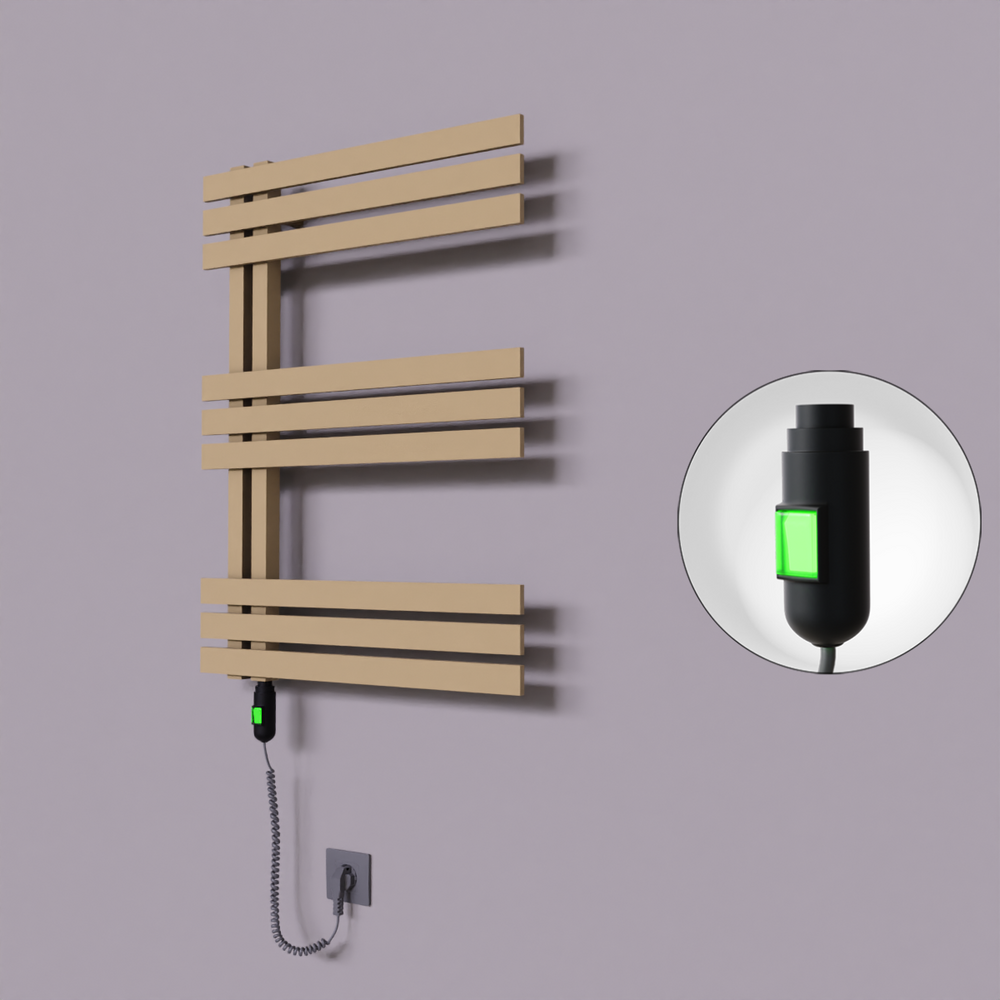 Thames Dekoratif Elektrikli Havlupan 500x800 Kapuçino (On/Off Düğmeli) 300W - 1