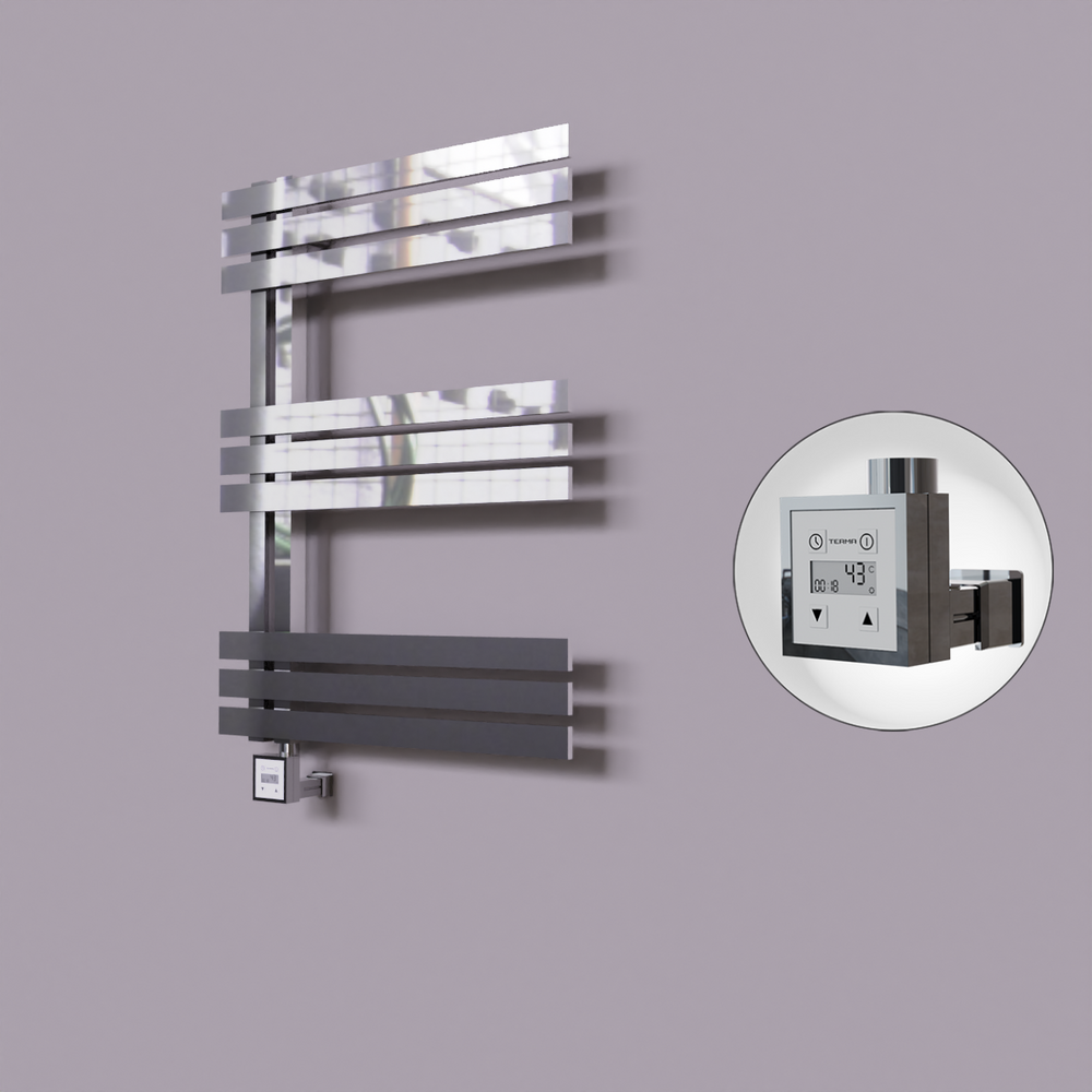 Thames Dekoratif Elektrikli Havlupan 500x800 Krom (KTX3 Termostat) 200W - 1