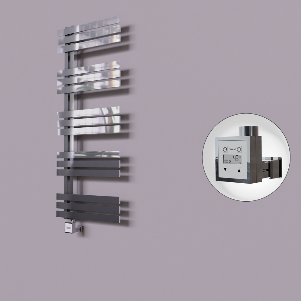 Thames Dekoratif Elektrikli Havlupan 600x1200 Krom (KTX3 Termostat) 300W - 1