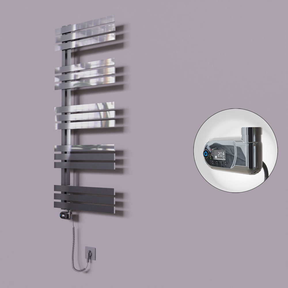Thames Dekoratif Elektrikli Havlupan 600x1200 Krom (Thesis Termostat) 300W - 1