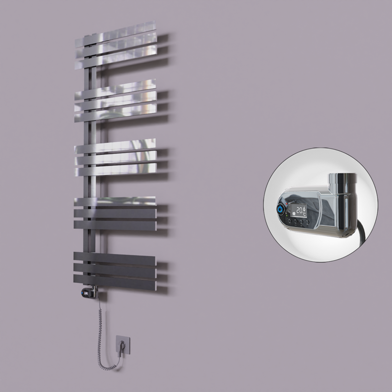 Thames Dekoratif Elektrikli Havlupan 600x1200 Krom (Thesis Termostat) 300W 
