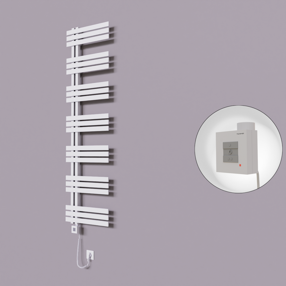 Thames Dekoratif Elektrikli Havlupan 600x1800 Beyaz (KTX1 Termostat) 1000W Spiral Kablolu - 1