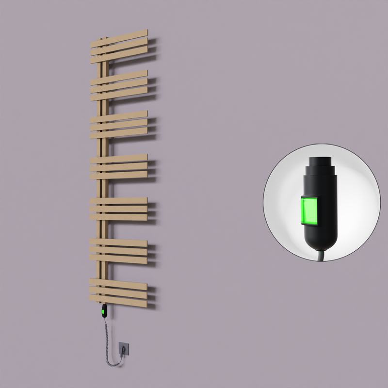 Thames Dekoratif Elektrikli Havlupan 600x1800 Kapuçino (On/Off Düğmeli) 900W 
