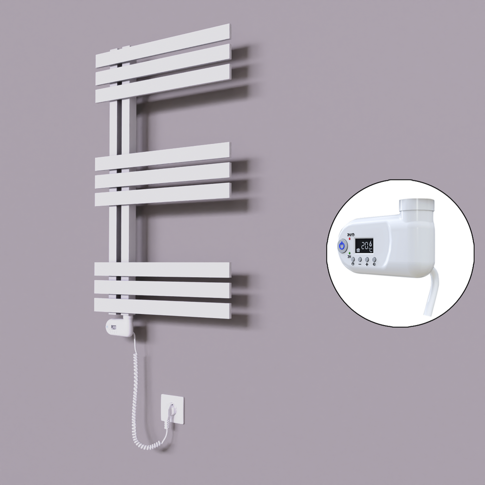 Thames Dekoratif Elektrikli Havlupan 600x800 Beyaz (Thesis Termostat) 300W - 1