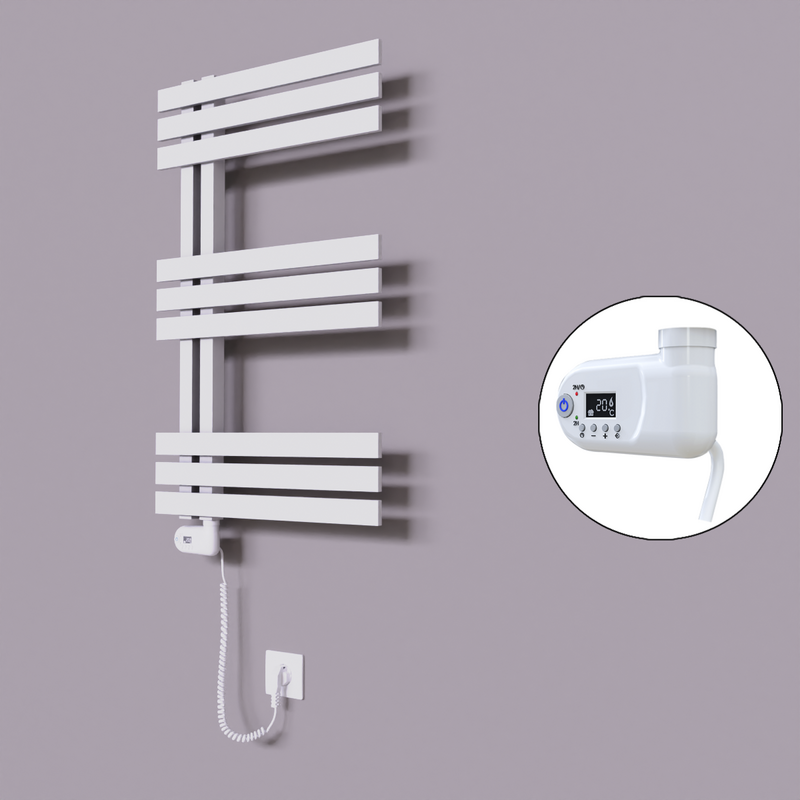 Thames Dekoratif Elektrikli Havlupan 600x800 Beyaz (Thesis Termostat) 300W 