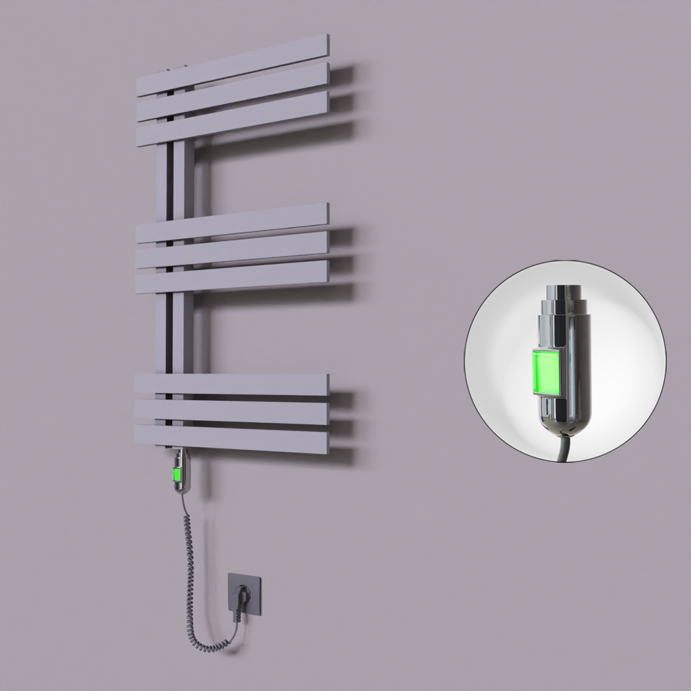 Thames Dekoratif Elektrikli Havlupan 600x800 Gri (On/Off Düğmeli) 300W - 1