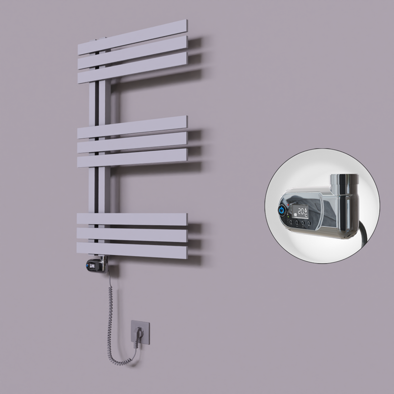 Thames Dekoratif Elektrikli Havlupan 600x800 Gri (Thesis Termostat) 300W 