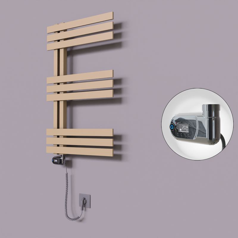 Thames Dekoratif Elektrikli Havlupan 600x800 Kapuçino (Thesis Termostat) 300W 