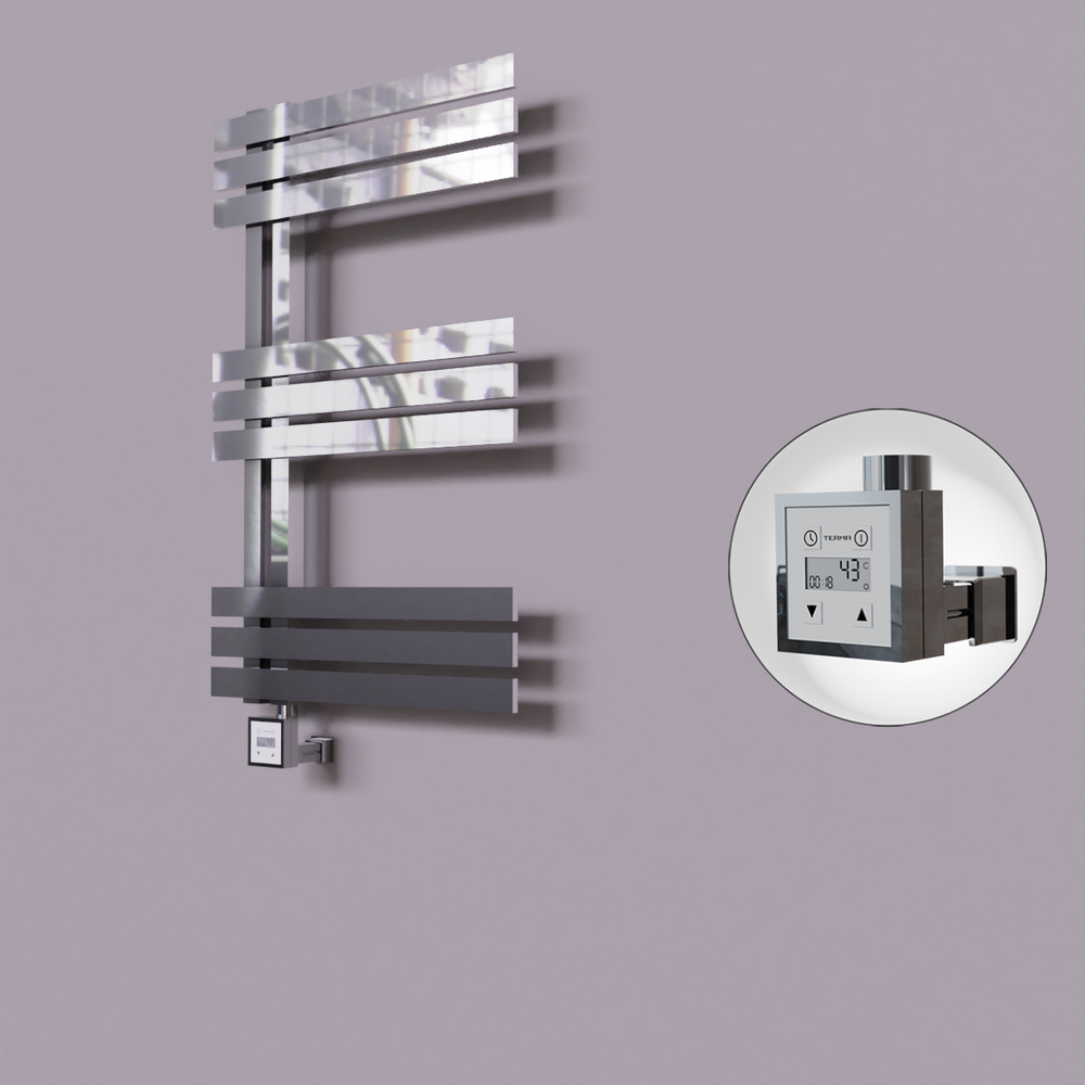 Thames Dekoratif Elektrikli Havlupan 600x800 Krom (KTX3 Termostat) 200W - 1
