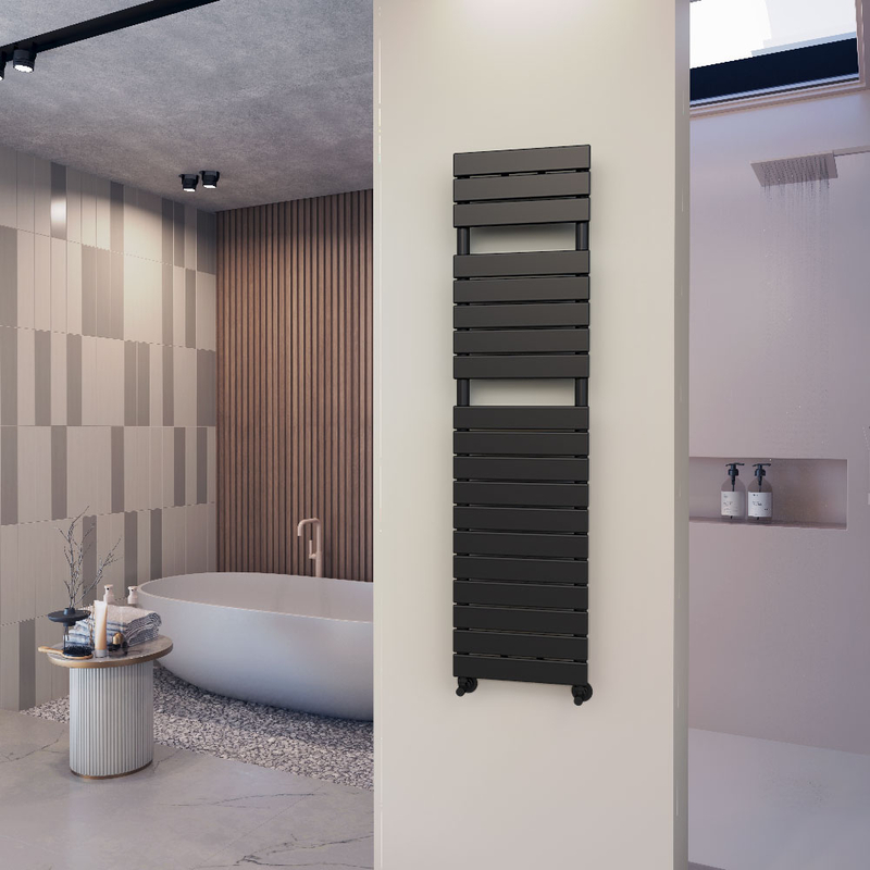 Tip 10H Decorative Towel Rail 400x1550 Black