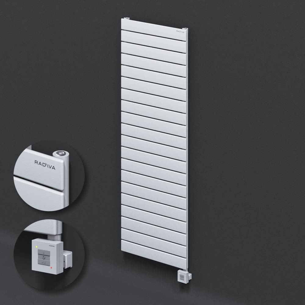 Tip 10H Elektrikli Çelik Dekoratif Radyatör 1476x500 Beyaz (KTX1 Termostat) 1000W - 1