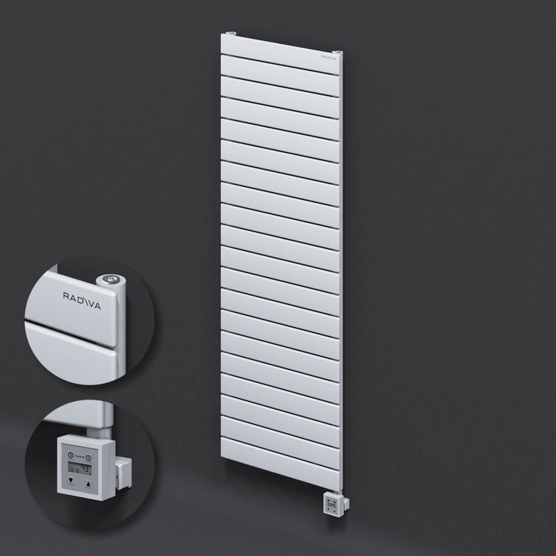 Tip 10H Elektrikli Çelik Dekoratif Radyatör 1476x500 Beyaz (KTX3 Termostat) 1000W 