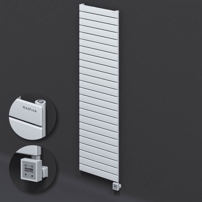 Tip 10H Elektrikli Çelik Dekoratif Radyatör 1772x500 Beyaz (KTX3 Termostat) 1000W 