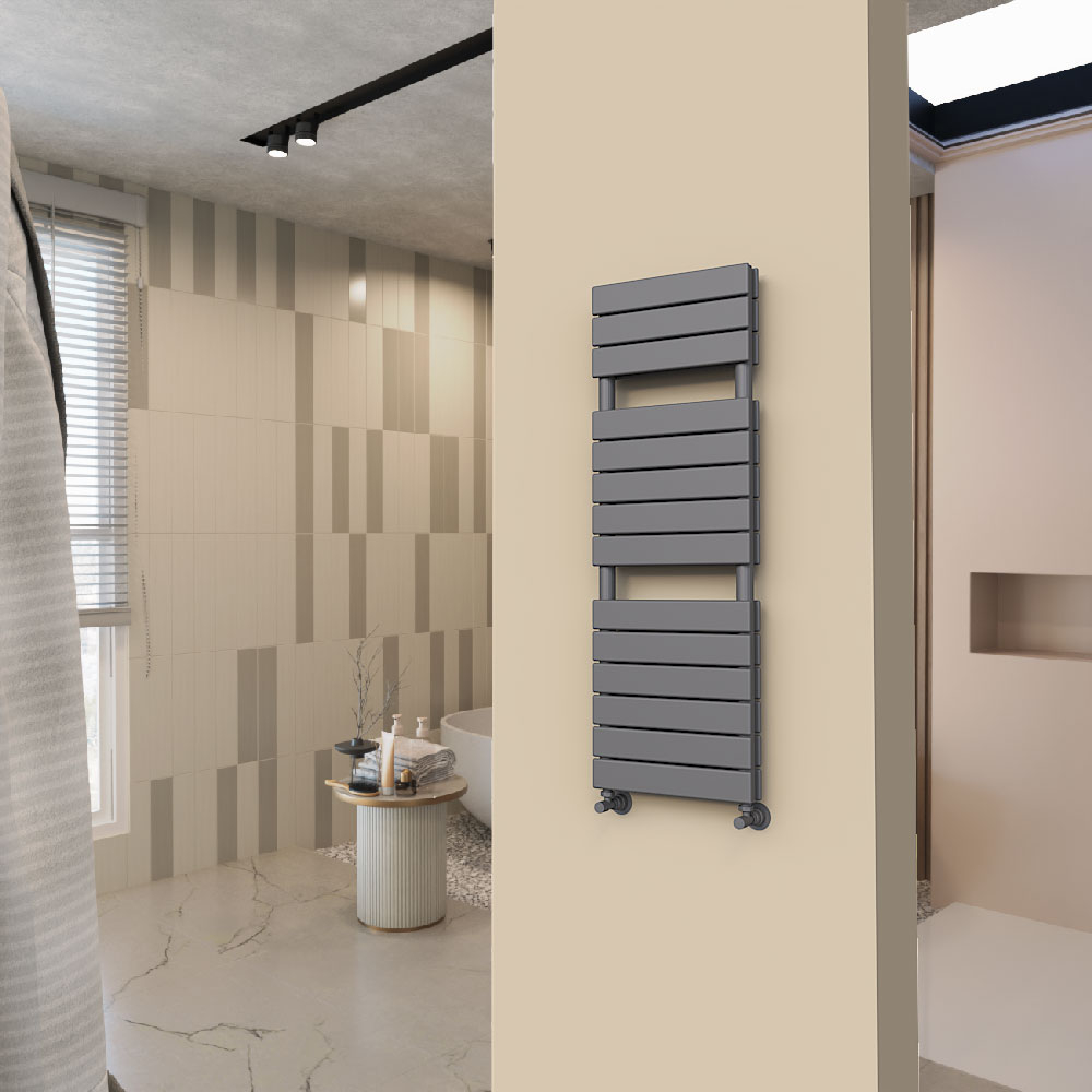 Tip 20H Decorative Towel Rail 400x1180 Anthracite - 1