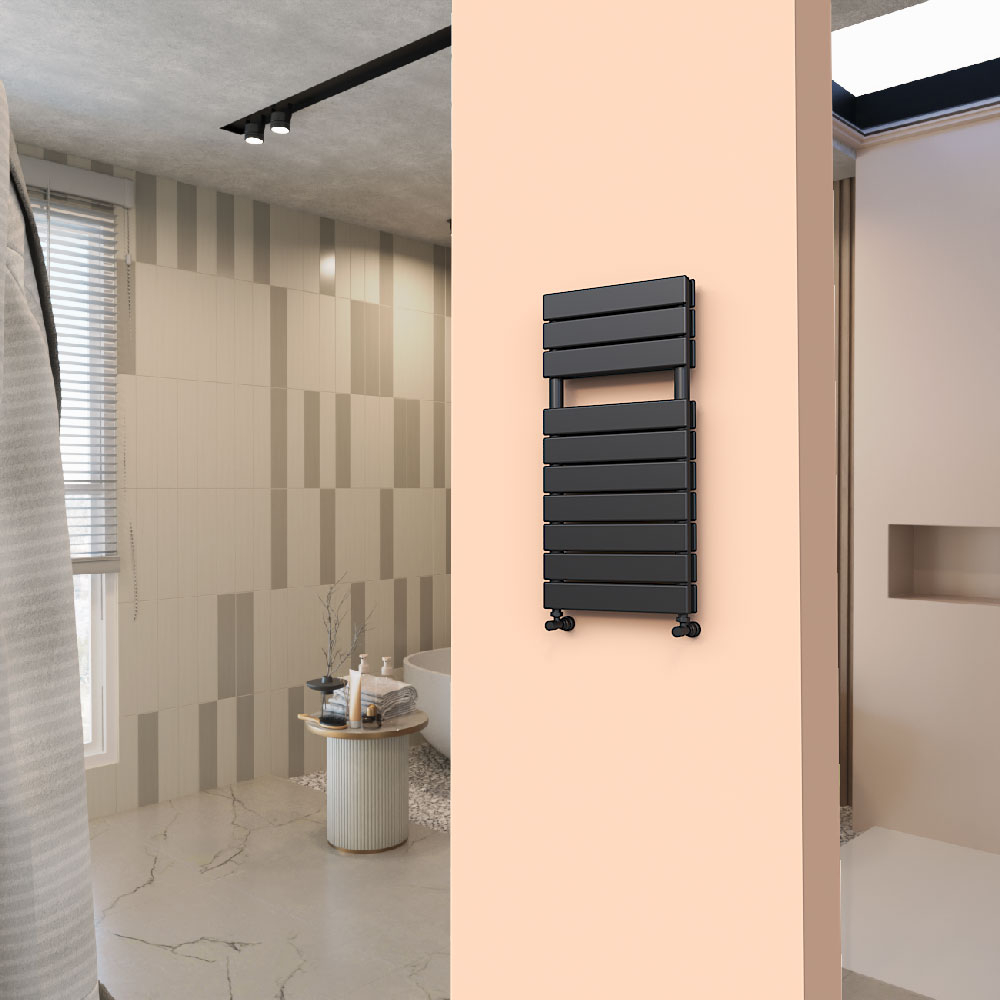 Tip 20H Decorative Towel Rail 400x810 Black - 1
