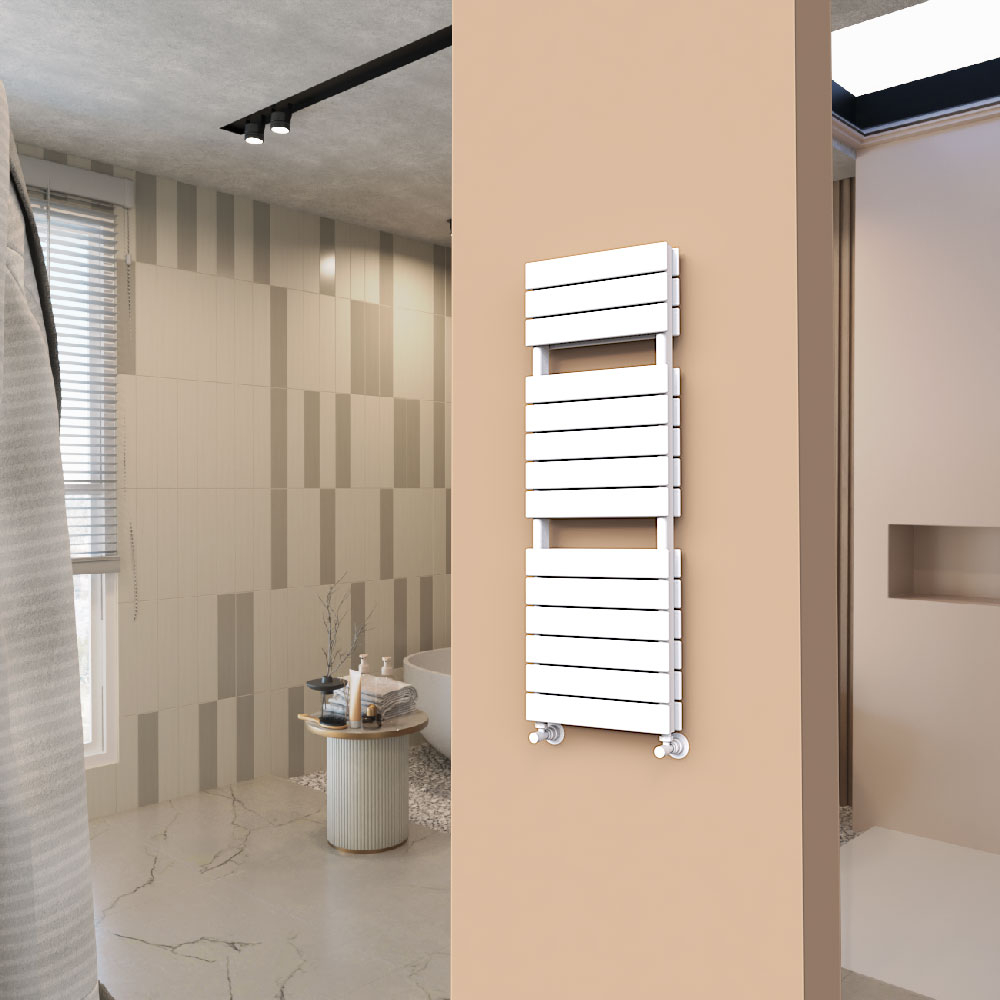 Tip 21H Decorative Towel Rail 400x1180 White - 1