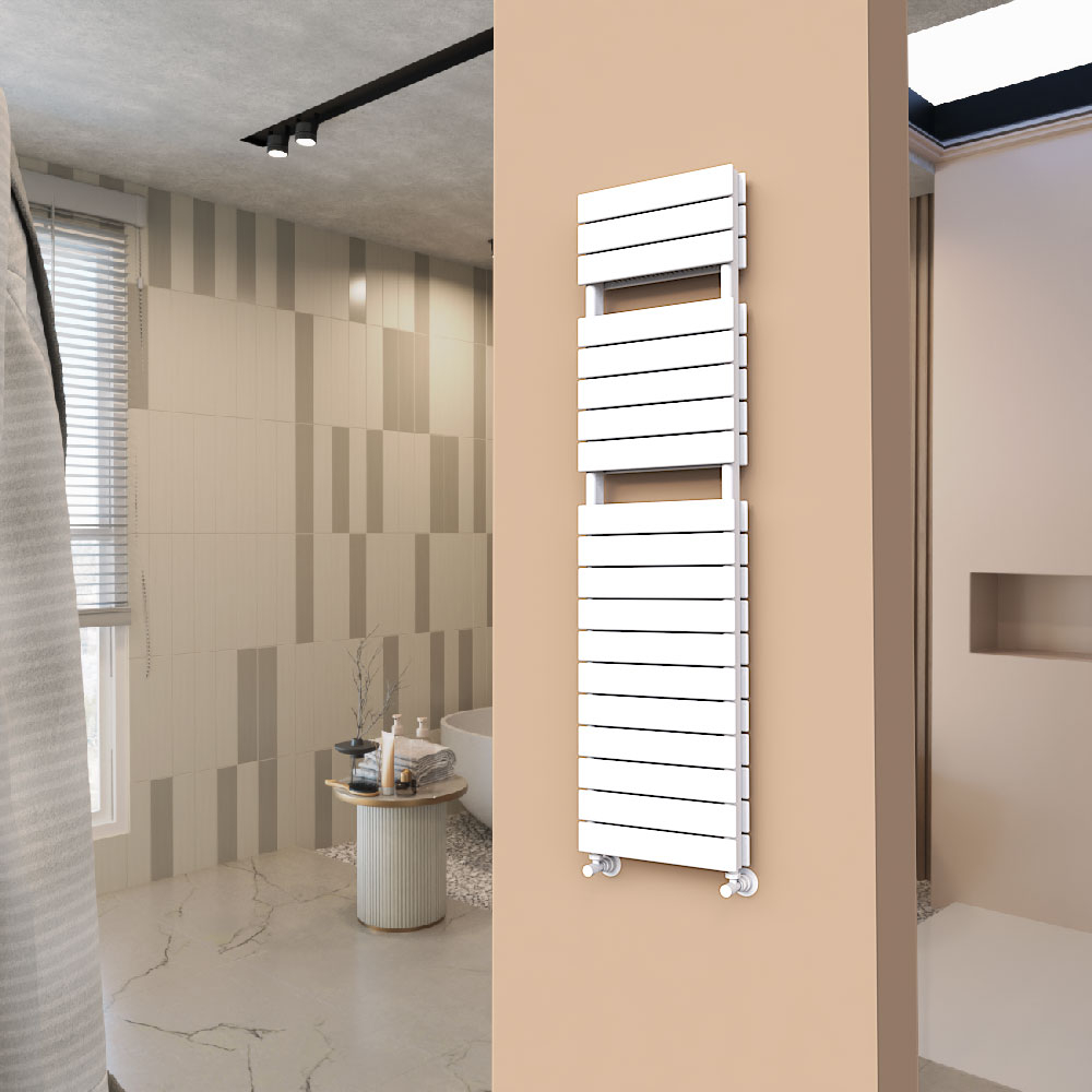 Tip 21H Decorative Towel Rail 400x1550 White - 1