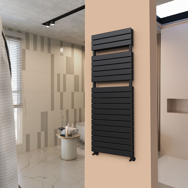 Tip 21H Decorative Towel Rail 600x1624 Black 