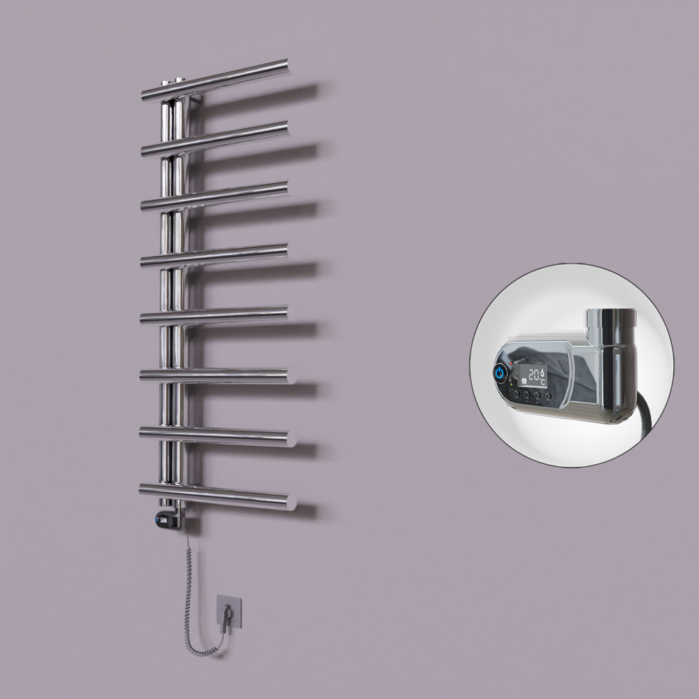 Tuna Dekoratif Elektrikli Havlupan 500x1150 Krom (Thesis Termostat) 300W - 1