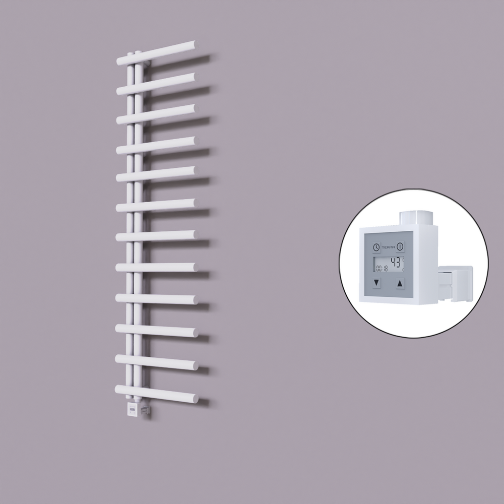 Tuna Dekoratif Elektrikli Havlupan 500x1750 Beyaz (KTX3 Termostat) 600W - 1