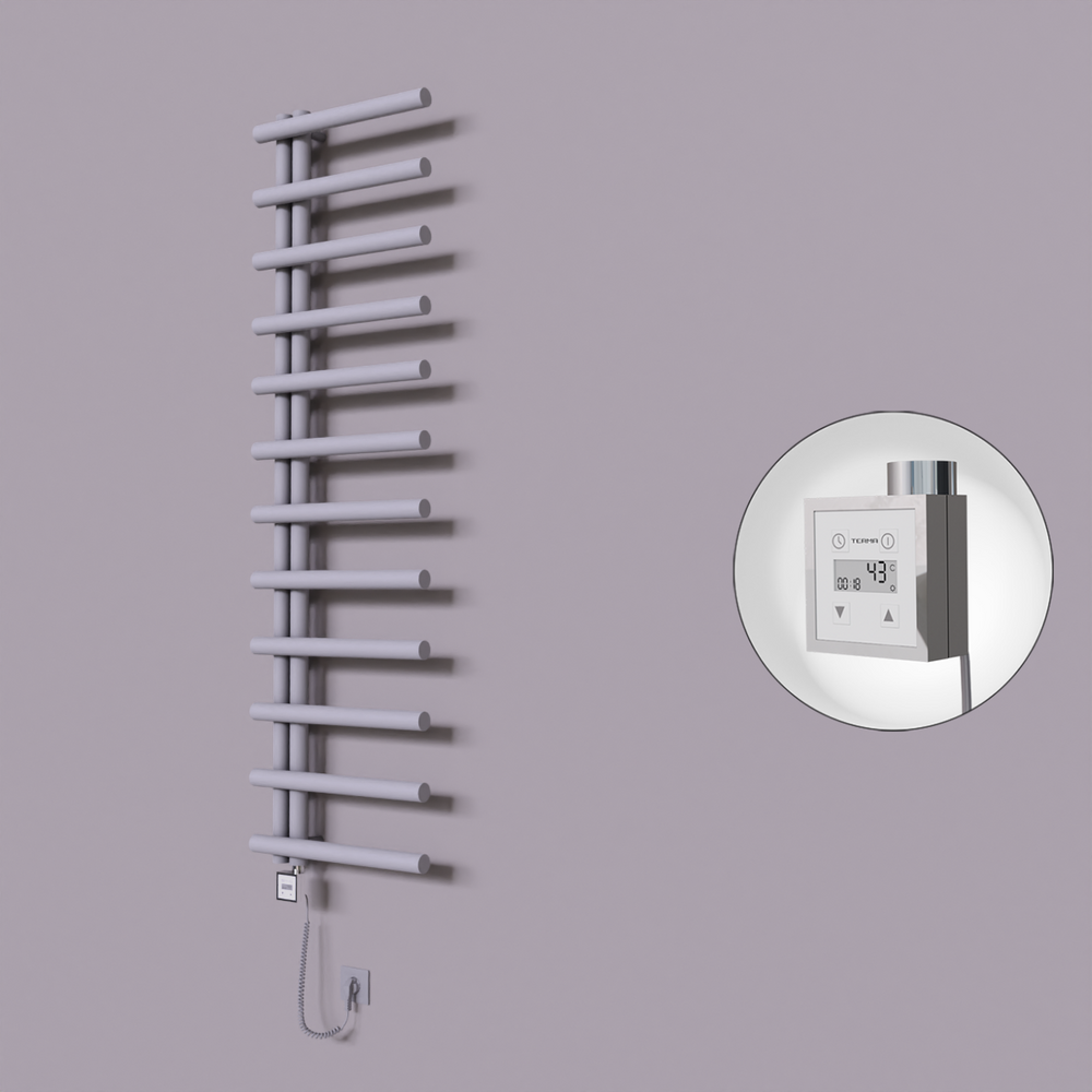 Tuna Dekoratif Elektrikli Havlupan 500x1750 Gri (KTX3 Termostat) 600W Spiral Kablolu - 1