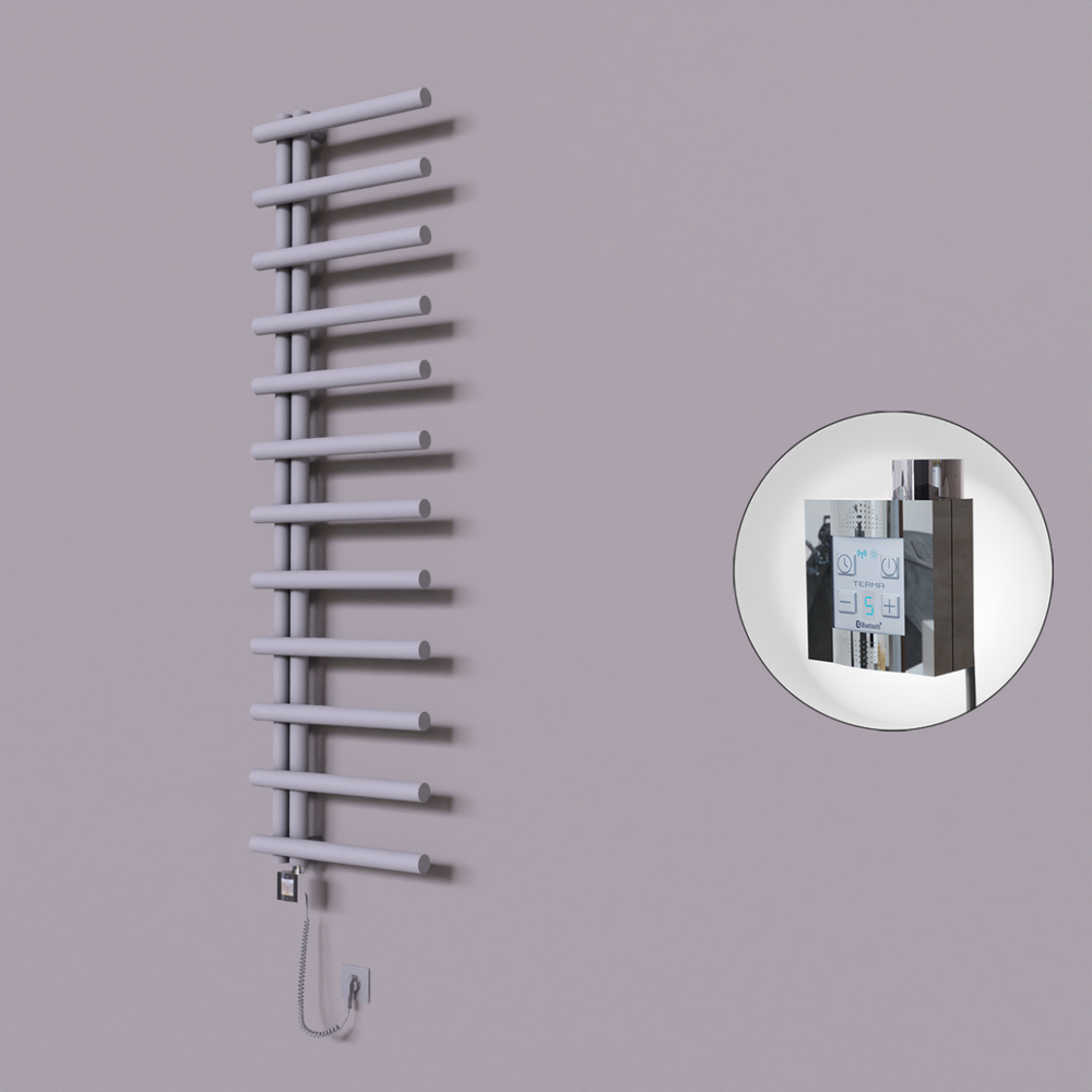 Tuna Dekoratif Elektrikli Havlupan 500x1750 Gri (KTX4 Termostat) 600W Spiral Kablolu - 1