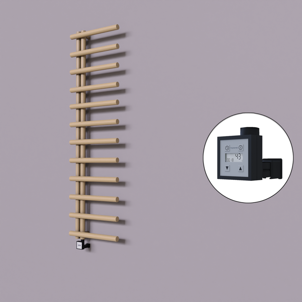 Tuna Dekoratif Elektrikli Havlupan 500x1750 Kapuçino (KTX3 Termostat) 600W - 1