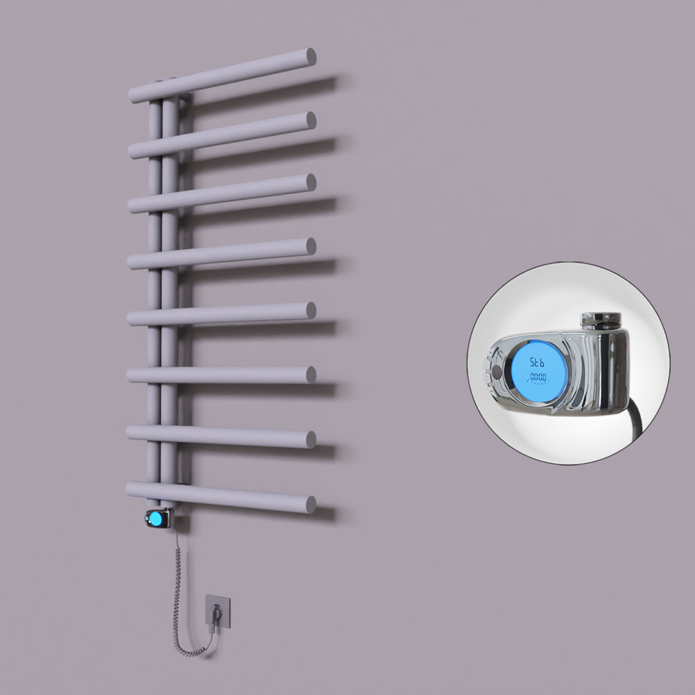 Tuna Dekoratif Elektrikli Havlupan 600x1150 Gri (Musa Termostat) 600W - 1