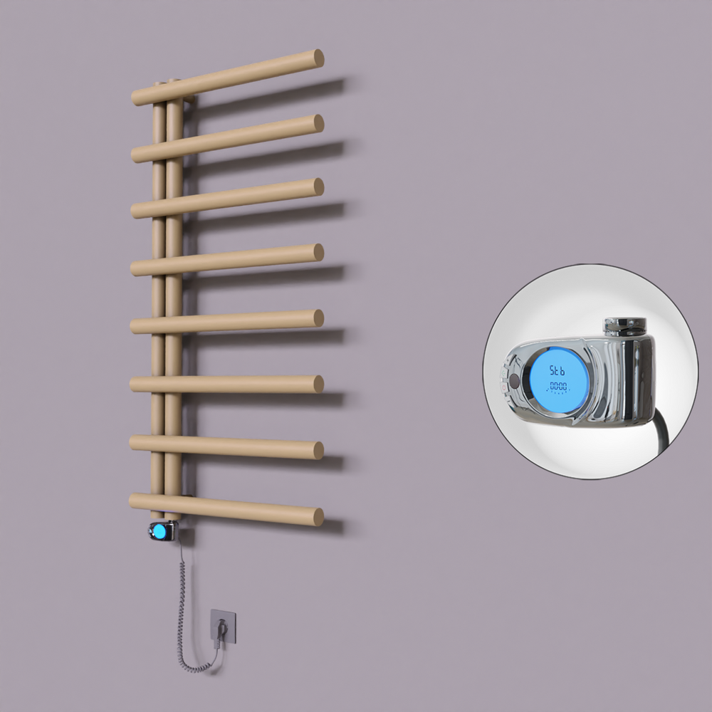 Tuna Dekoratif Elektrikli Havlupan 600x1150 Kapuçino (Musa Termostat) 600W - 1