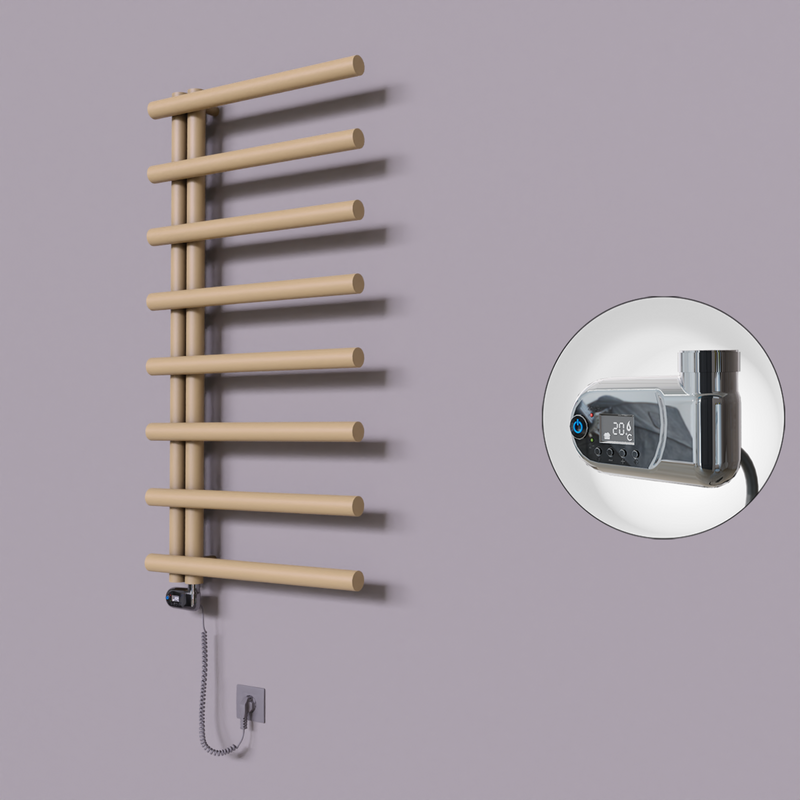 Tuna Dekoratif Elektrikli Havlupan 600x1150 Kapuçino (Thesis Termostat) 600W 