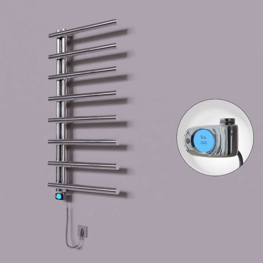 Tuna Dekoratif Elektrikli Havlupan 600x1150 Krom (Musa Termostat) 300W - 1
