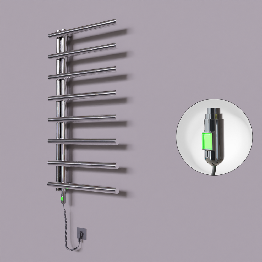 Tuna Dekoratif Elektrikli Havlupan 600x1150 Krom (On/Off Düğmeli) 300W - 1