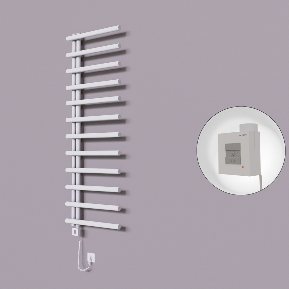 Tuna Dekoratif Elektrikli Havlupan 600x1750 Beyaz (KTX1 Termostat) 1000W Spiral Kablolu - 1