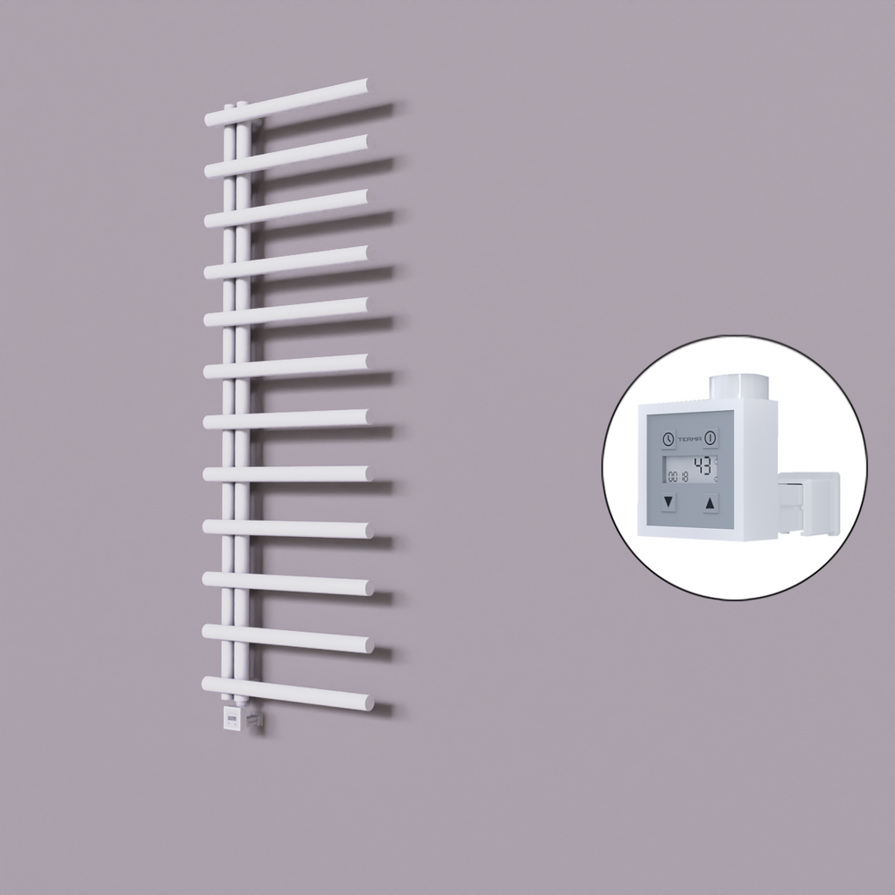 Tuna Dekoratif Elektrikli Havlupan 600x1750 Beyaz (KTX3 Termostat) 1000W - 1
