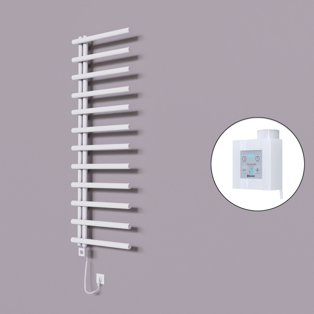 Tuna Dekoratif Elektrikli Havlupan 600x1750 Beyaz (KTX4 Termostat) 1000W Spiral Kablolu - 1
