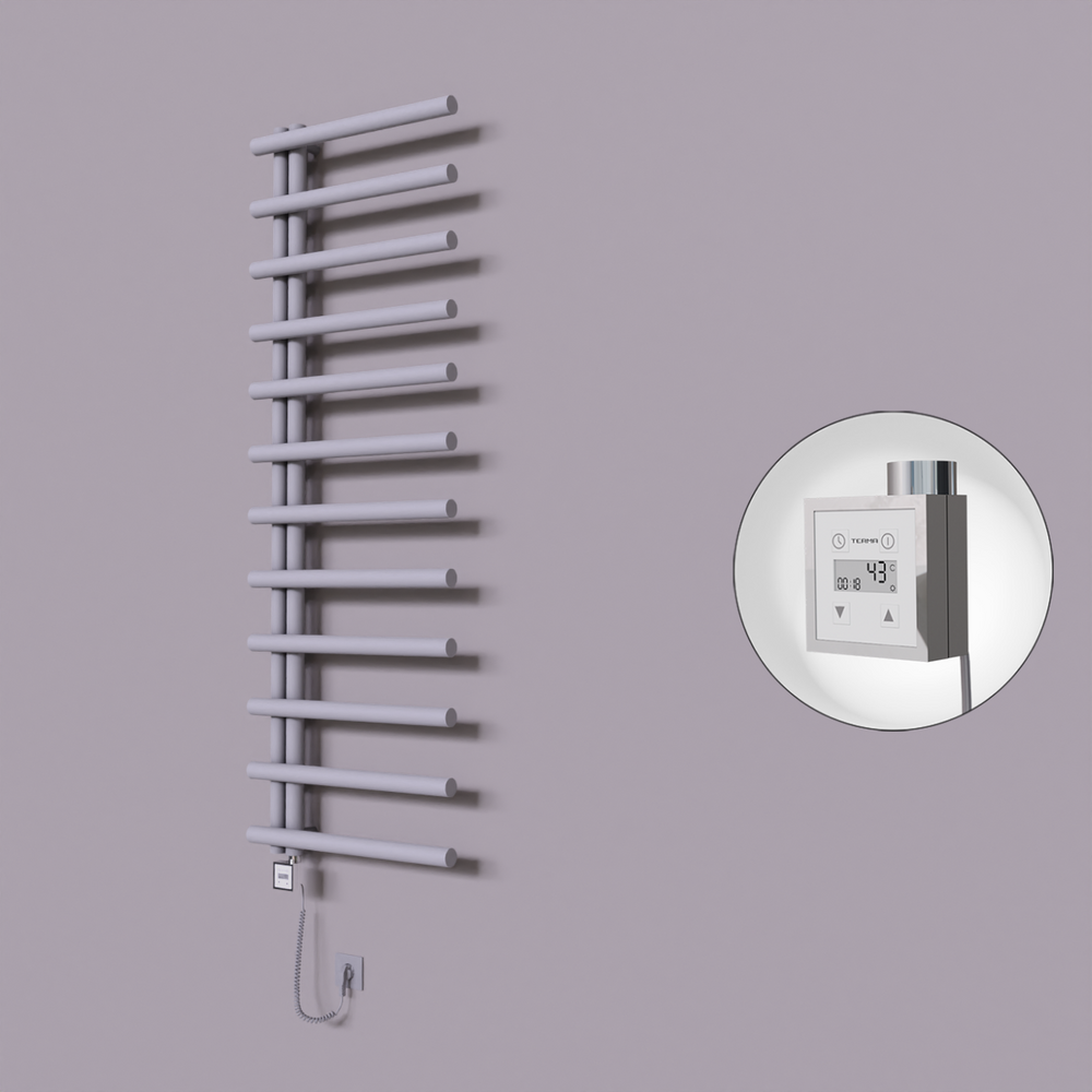 Tuna Dekoratif Elektrikli Havlupan 600x1750 Gri (KTX3 Termostat) 1000W Spiral Kablolu - 1