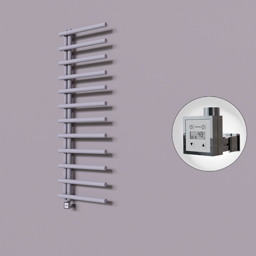 Tuna Dekoratif Elektrikli Havlupan 600x1750 Gri (KTX3 Termostat) 1000W - 1